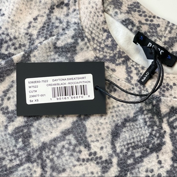 PAIGE PYTHON DAYTONA SWEATSHIRT - NWT! - Picture 2 of 7